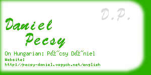 daniel pecsy business card